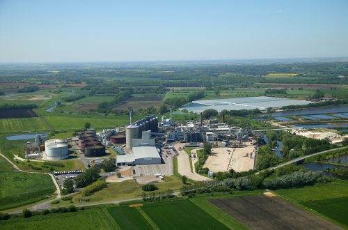 Aerial shot of Wissington factory (August 2012)