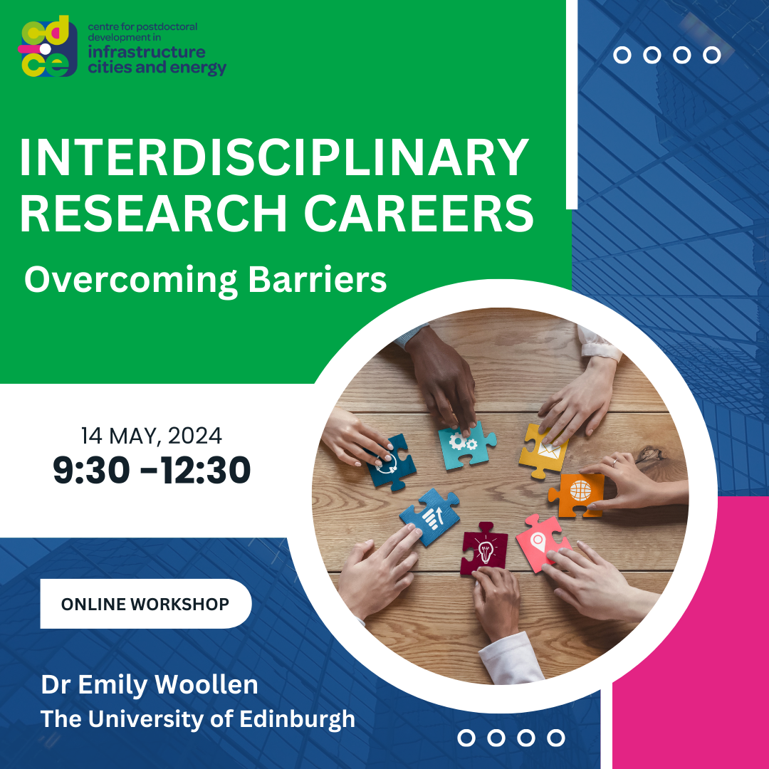 Interdisciplinary Research Careers: Overcoming Barriers 14 May 2024, 09:30-12:30