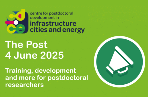 The Post 4 June 2025
Training, development and more for postdoctoral researchers