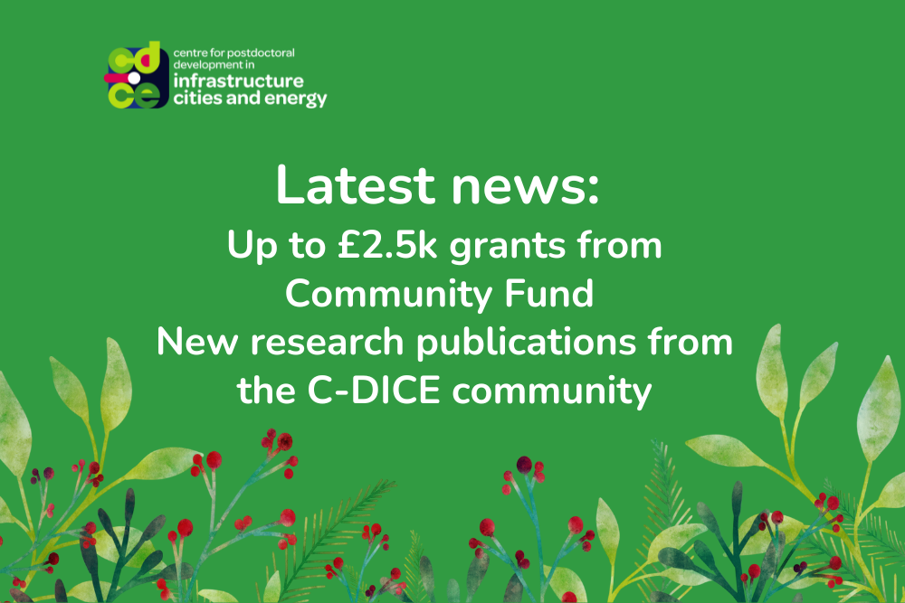 Apply for £2.5k for your net zero event, new research publications from our community